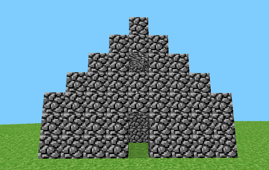 Basic house made of cobblestone